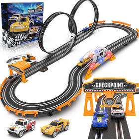 Fedonak slot car track straight section for fast, stable races.