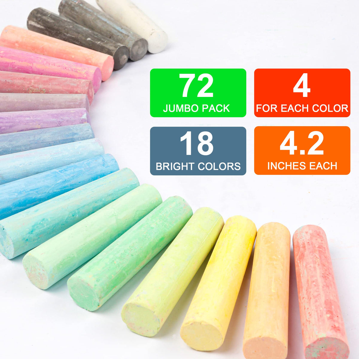 Feela chalk packaging with cushioning protects pieces during play.
