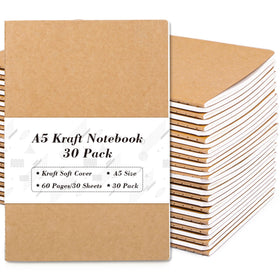 Feela kraft notebook stack with durable covers for everyday use