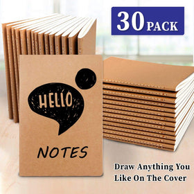 Feela notebook interior showing blank pages with 60 lined sheets