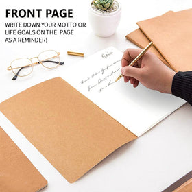 Feela travel journal bulk pack used for daily notes and planning.