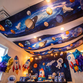 Feifeiya classroom and VBS decoration ideal for space-themed events.