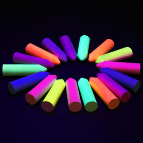 Feifeiya Glow Chalk Neon Red for outdoor sidewalk art under UV light