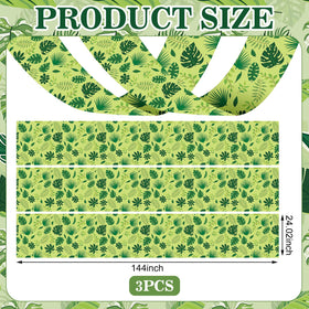 Feifeiya jungle ceiling banner forest leaves adds vibrant canopy coverage for parties.