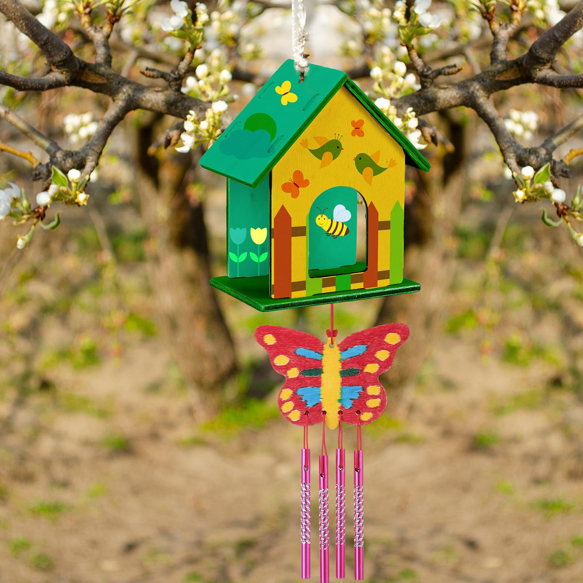 Feifeiya wind-chime kit ready for assembling and garden display