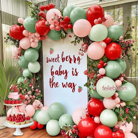 Feilebalon balloon strip tape and glue dots included for quick setup.