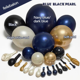 feilebalon black balloons with gold accents for bold party decoration