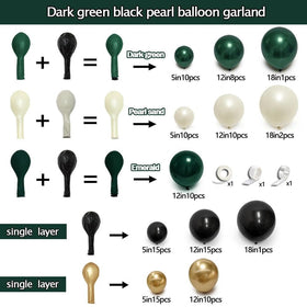 Feilebalon black balloons provide bold accents for dramatic event styling