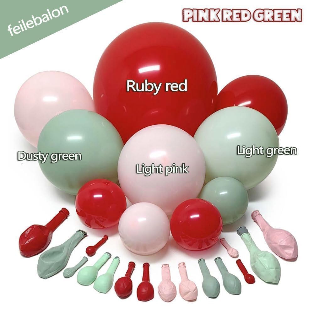 Feilebalon dusty green balloons for a bold, elegant arch.