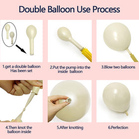 Feilebalon contents of strip tape glue dots and ribbon for assembly