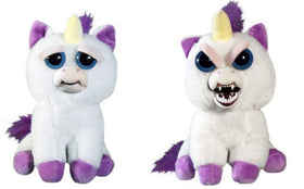 Feisty Pets Glenda Glitterpoop unicorn full view, soft plush design.