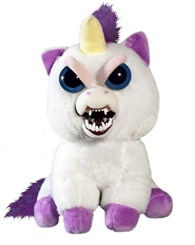 Feisty Pets Glenda Glitterpoop unicorn texture detail and plush fabric.