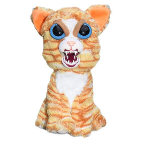 Feisty Pets Princess Pottymouth plush shows cute resting face before feisty reveal during play.
