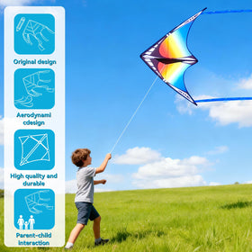 FejoHify gold dragonfly kite, vibrant design for outdoor gatherings.