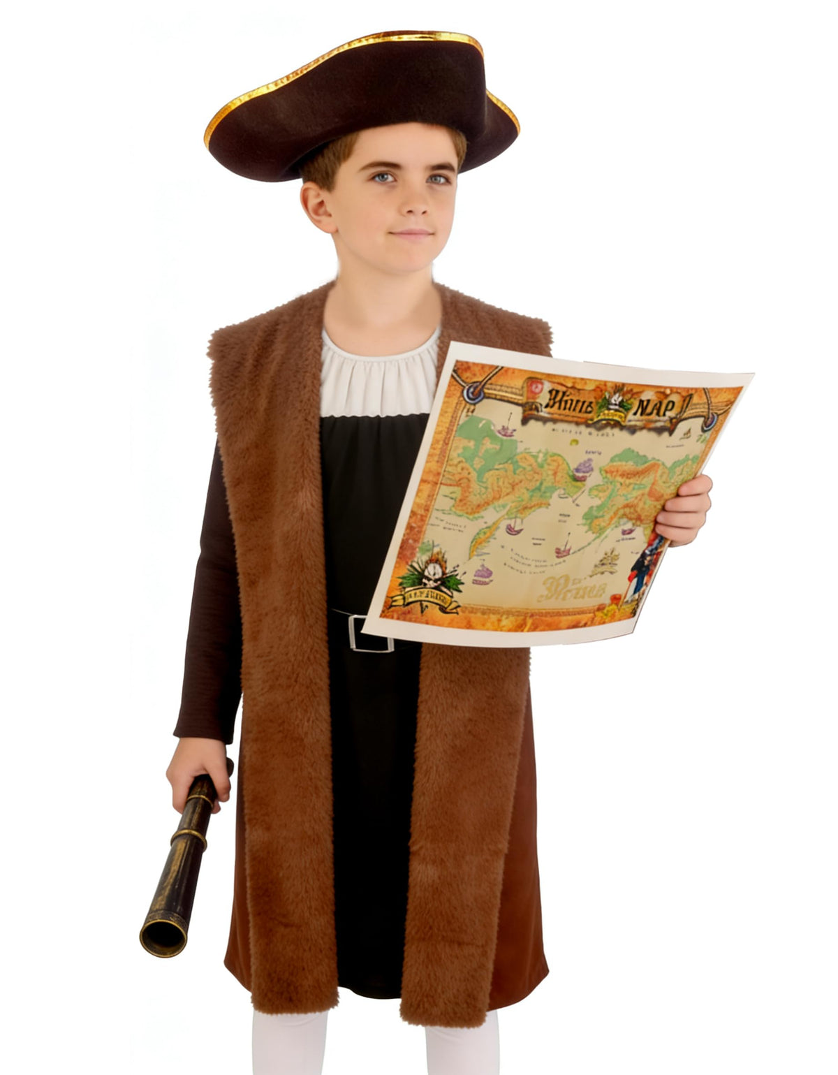 Feliardin Kids Explorer tunic detail, realistic historic styling sparks imaginative adventures