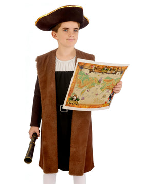 Feliardin Kids Explorer tunic detail, realistic historic styling sparks imaginative adventures