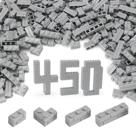Feleph Masonry Bricks Set gray closeup texture for authentic building experiences