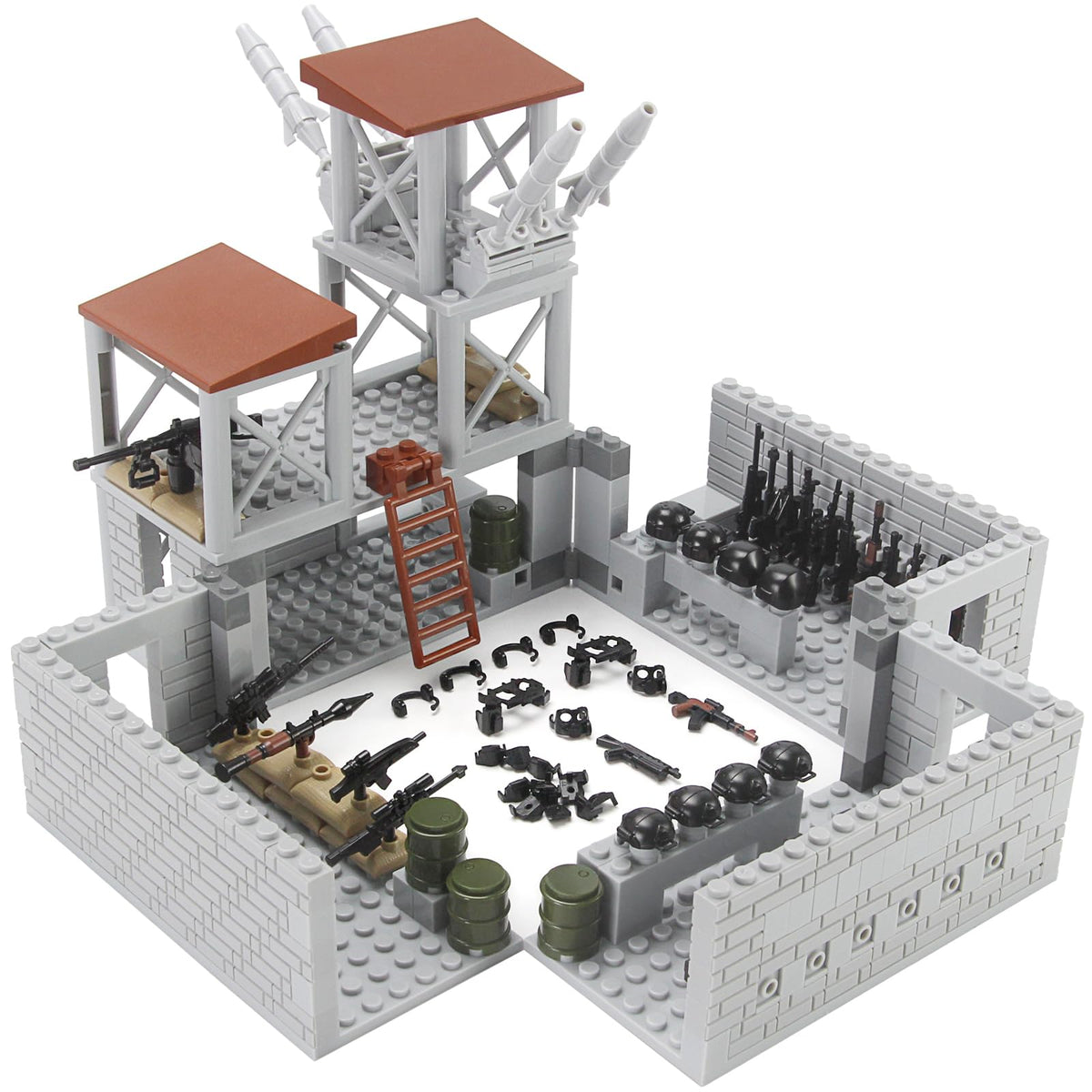 Feleph Military Base set front view for expansive imaginative play and strategy
