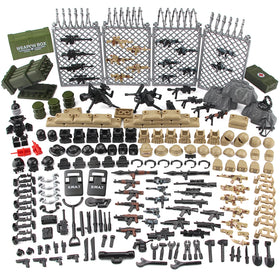 Feleph modern military weapons pack with SWAT gear for imaginative play