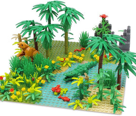 Feleph Rainforest flowers and bushes add color and texture to botanical builds.