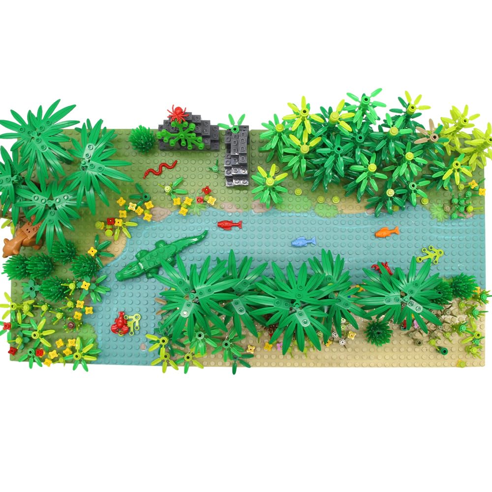 Feleph Rainforest trees and plants highlight lush greenery for imaginative rainforest landscapes.