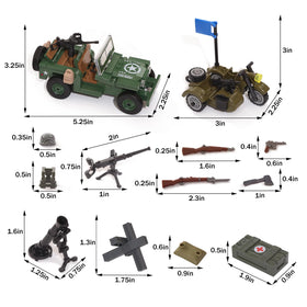 FELEPH WW2 helmet and vest brick set with authentic details for roleplay