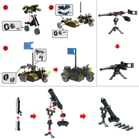 FELEPH WW2 instruction guide image shows easy assembly steps