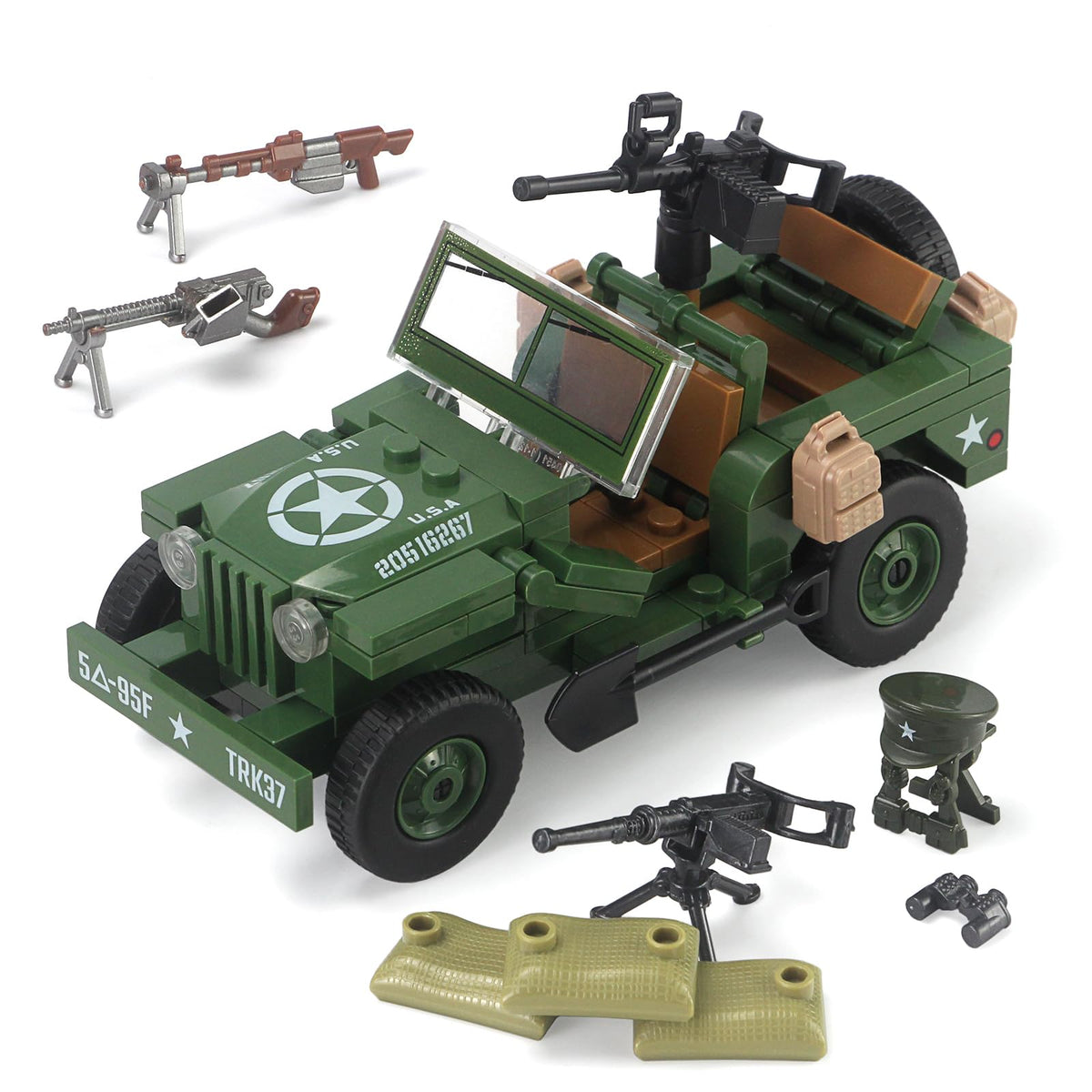 FELEPH WW2 submachine gun brick model designed for safe, creative battles