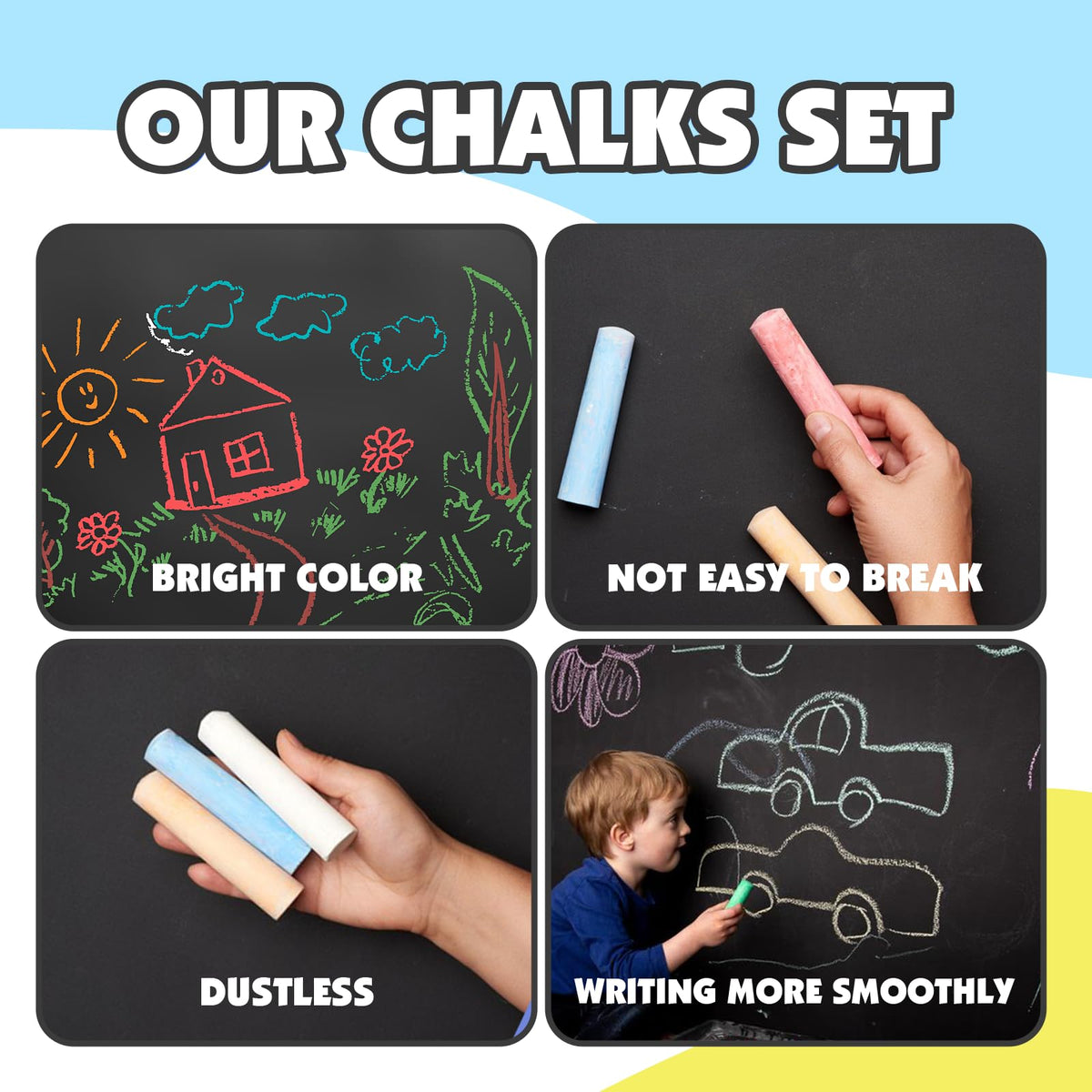 FELIZROCA outdoor chalk art projects that inspire collaborative play.