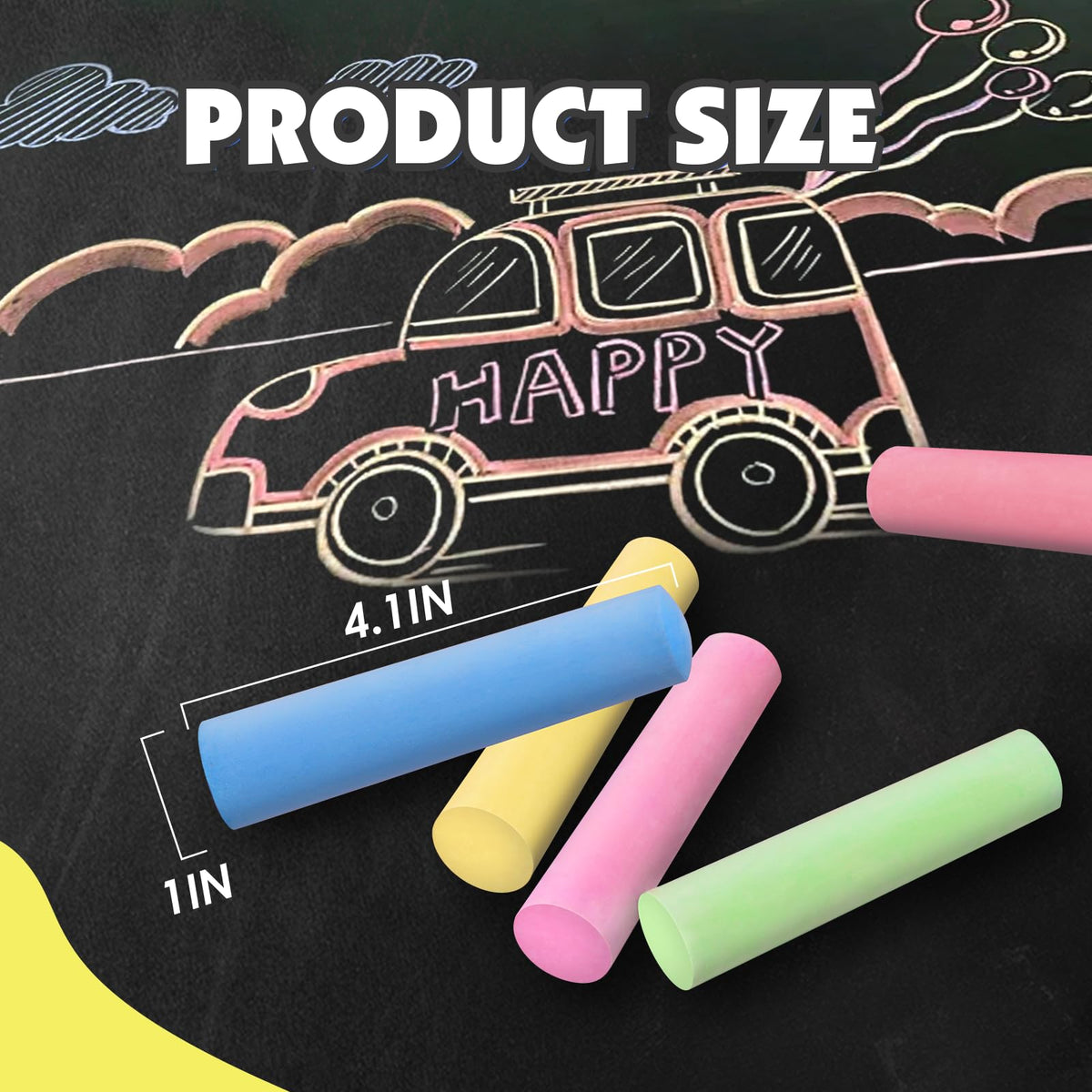 FELIZROCA sidewalk chalk set for hopscotch and sidewalk murals.