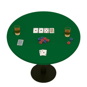 Feltectors felt table cover on poker game for smooth, stable play.