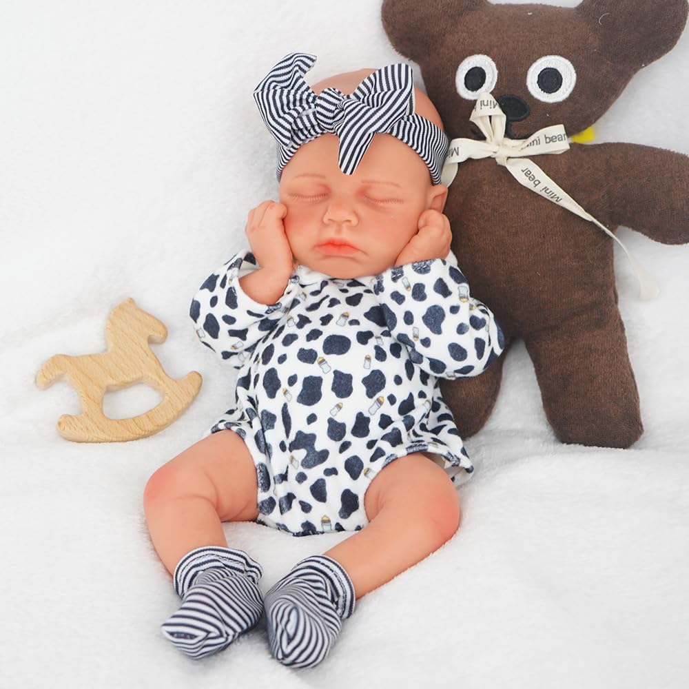 FemmeForm boy 12-inch silicone reborn doll face with lifelike texture for realistic pretend play