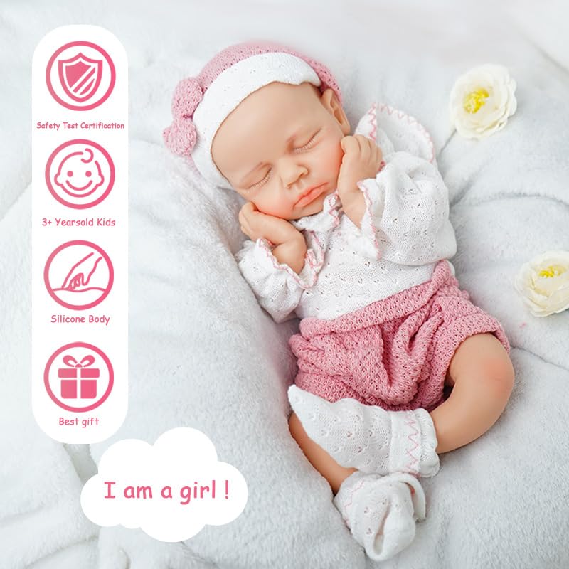 FemmeForm Girl 12 Inch silicone reborn hands and legs for flexible posing