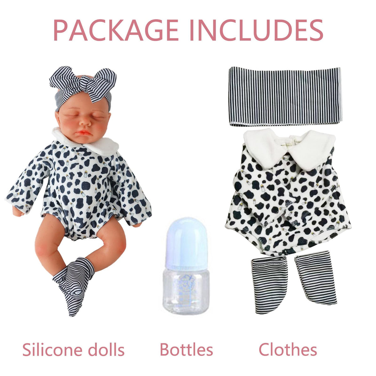 FemmeForm silicone doll clothing and accessories enhance creative dress-up play