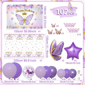 FengRise 3d butterfly foil balloons add dimensional charm to the party.