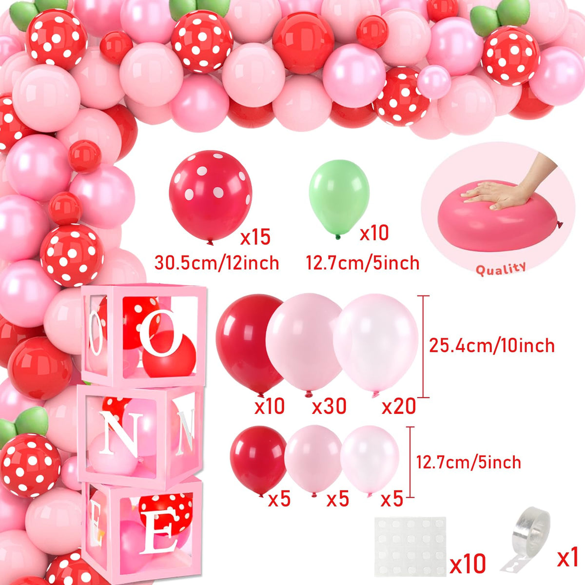 FengRise berry first birthday backdrop perfect photo background for milestones