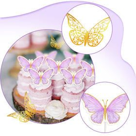 FengRise butterfly stickers and cake toppers complete the look.