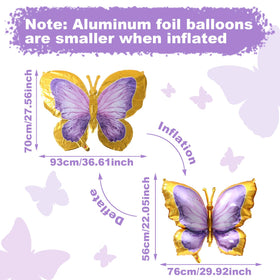 FengRise pink-purple butterfly tablecloth creates a dreamy tablescape.