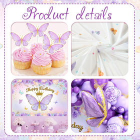 FengRise butterfly tablecloth protects surfaces while enhancing the party mood.
