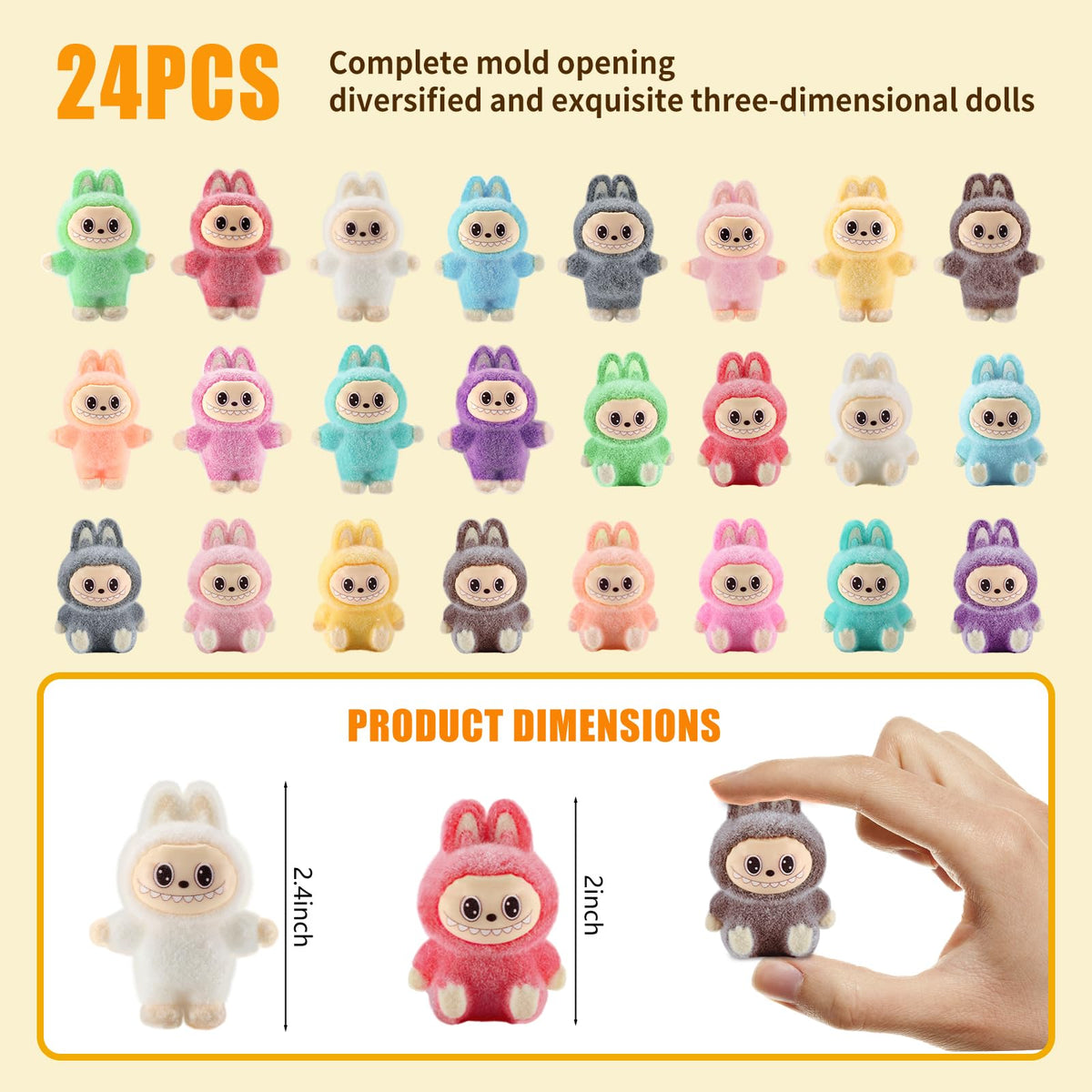 FENNIDICE soft flocked texture adds premium feel for kids' toys.