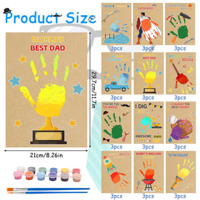 Fennoral dad birthday gift assembly kit for thoughtful handprints