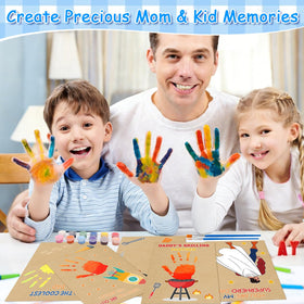 Fennoral handprint paints set with 12 colors for vibrant kid art