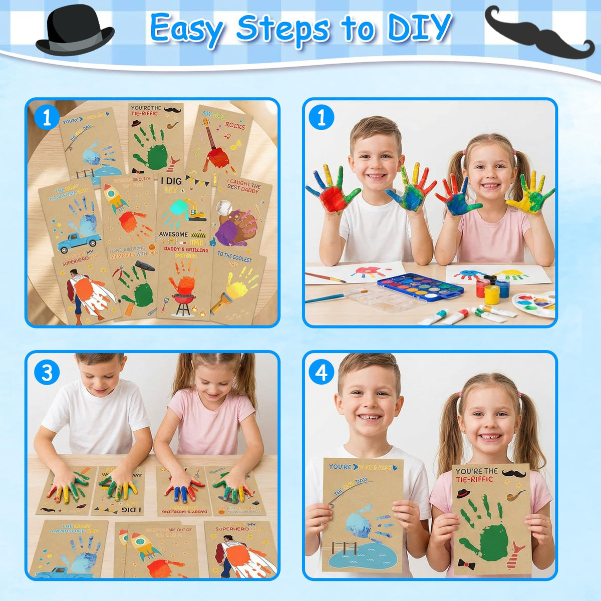 Fennoral kids crafting brushes included for smooth strokes