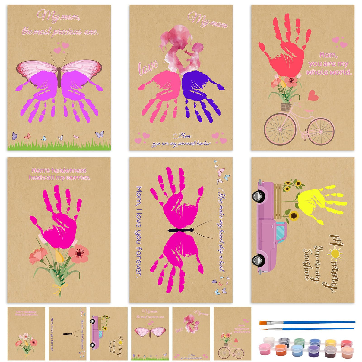 Fennoral Mother's Day craft kit contents ready for family crafting and gift making.