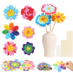 Fennoral poke-in art flowers kit featuring colorful petals for easy DIY bouquets