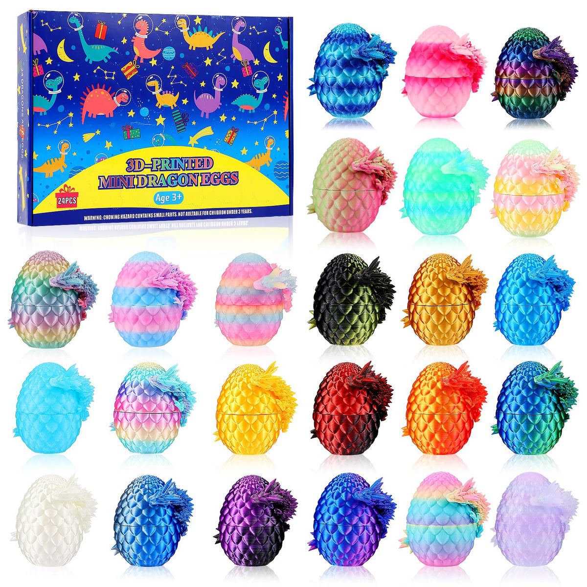 Fenoee dragon eggs 24-pack for Easter countdown
