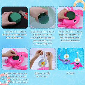 Feoang bird scare disc reflects light to gently deter birds.