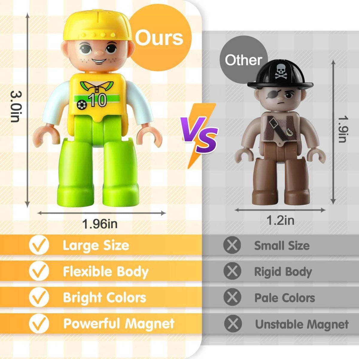 Feoxialy community helpers figures pair with tiles to spark imaginative play