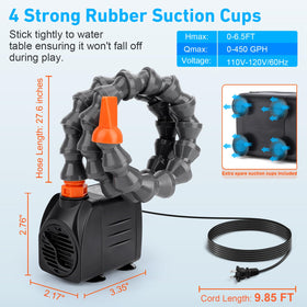 FEOXSHAL water table pump durable build designed for long-lasting outdoor play.