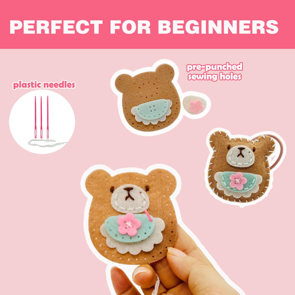 Ferberbears Flet plastic needle tools designed for safe, child-friendly sewing practice.